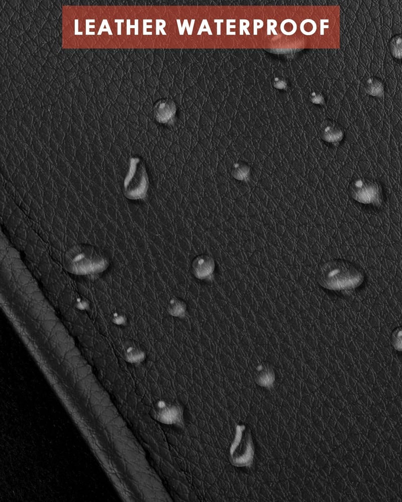 TINDTOP Grand Piano Cover, Leather Waterproof Dustproof Baby Piano Cover Washable Soft Bordered Decorated Full Triangle Piano Protective Cover - Image 3